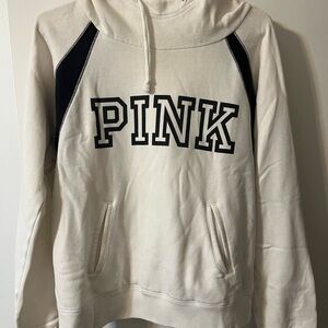 Victoria's Secret White and Black Hoodie